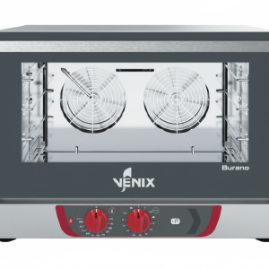 Horno convector industrial con circulación de aire caliente para cocción uniforme