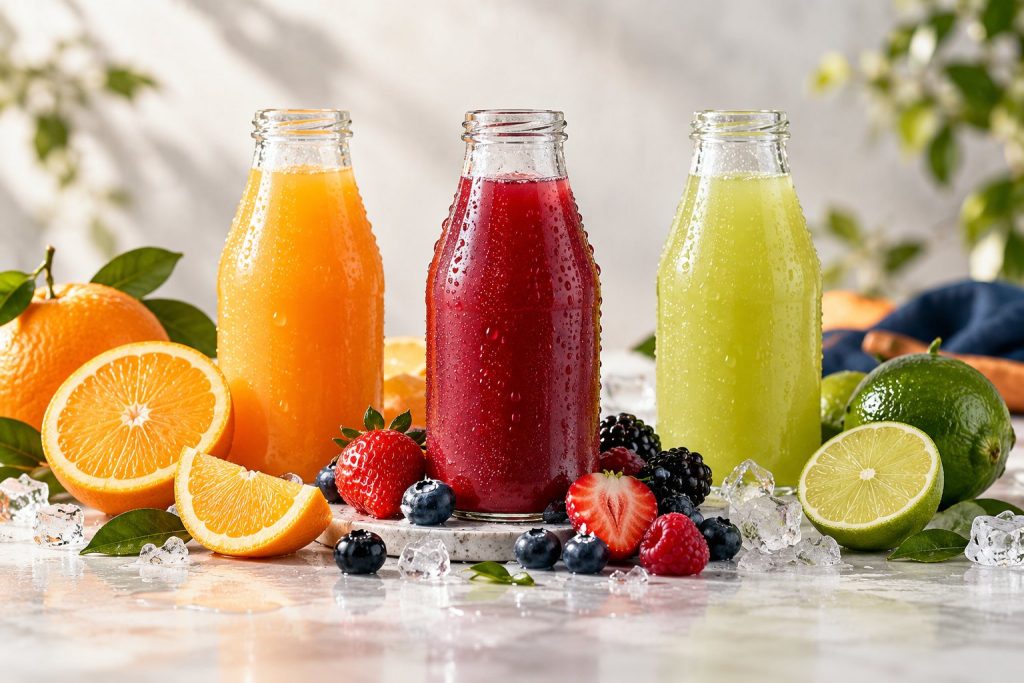 Jugos y bebidas para desarrollo de sabores – muestras de ingredientes DLZ Foods
