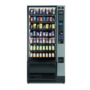 Máquina dispensadora de alimentos y snacks para autoservicio en empresas